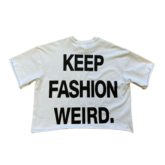 Keep Fashion Weird Oversized Crop Tee