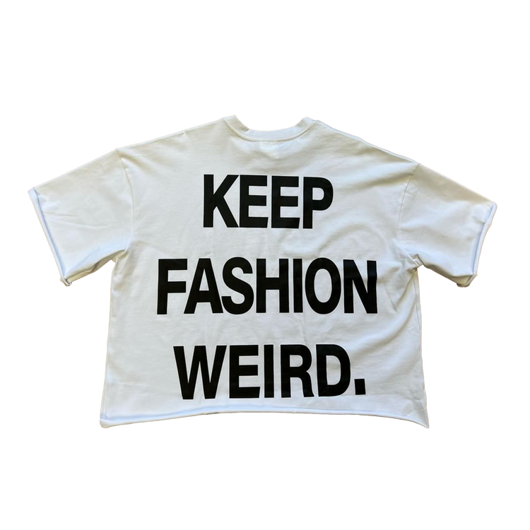 Keep Fashion Weird Oversized Crop Tee